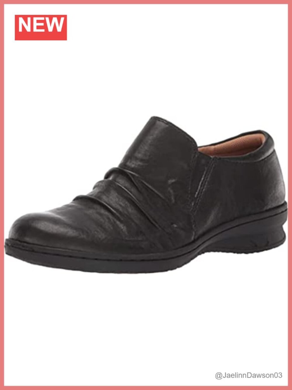 Women's Leather Slip-On Loafers with Memory Foam
